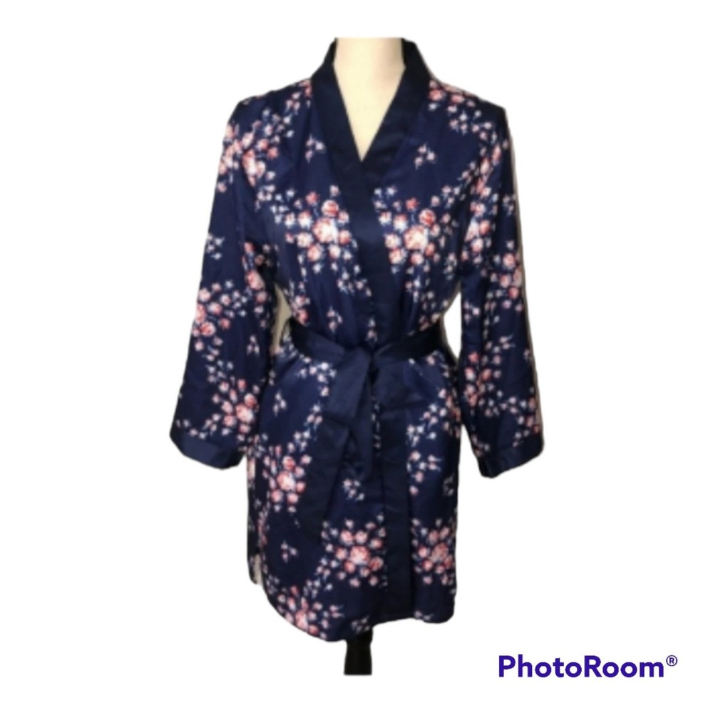 Morgan Lane XFabFitFun Allie RobeNavy Blue Floral S/M
